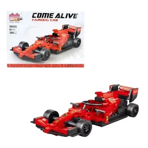 Auto Deportivo Rojo 2 en 1 Ensamble Tipo Lego